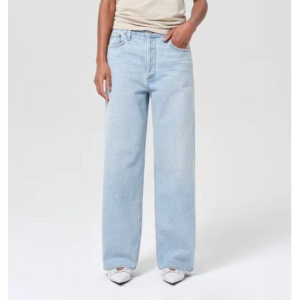Agolde Low Slung Baggy Jeans in Spark Size 27